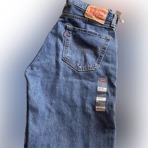 Levi's 505 Men's Denim Straight Leg Blue Jeans size 33/34 NWT